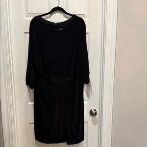 Alex Evenings Elegant Black Long Sleeve Dress